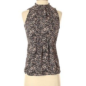 H & M Women's Ruffled top in animal print